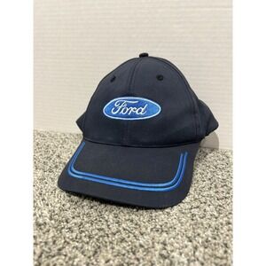 Ford Hat Speedway Blues Black with Blue Stripe